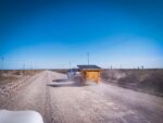 Trailer solar autonomo con paneles VEC en movimiento